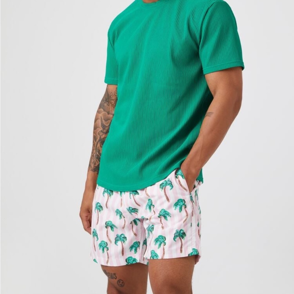 Swim Trunks with Palm Trees